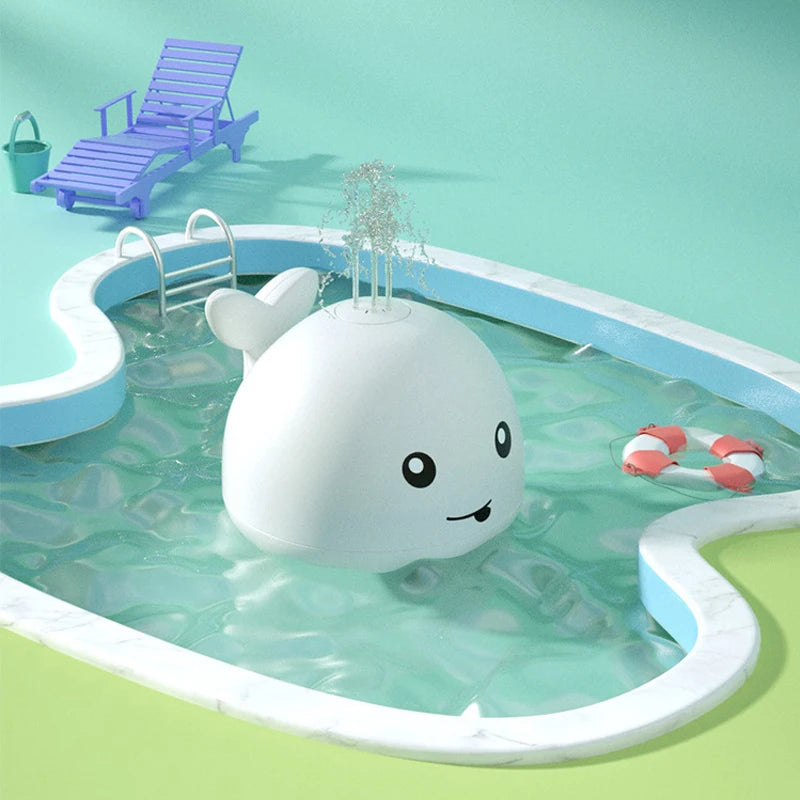 Cartoon Whale Flashing Baby Bath Sprinkler