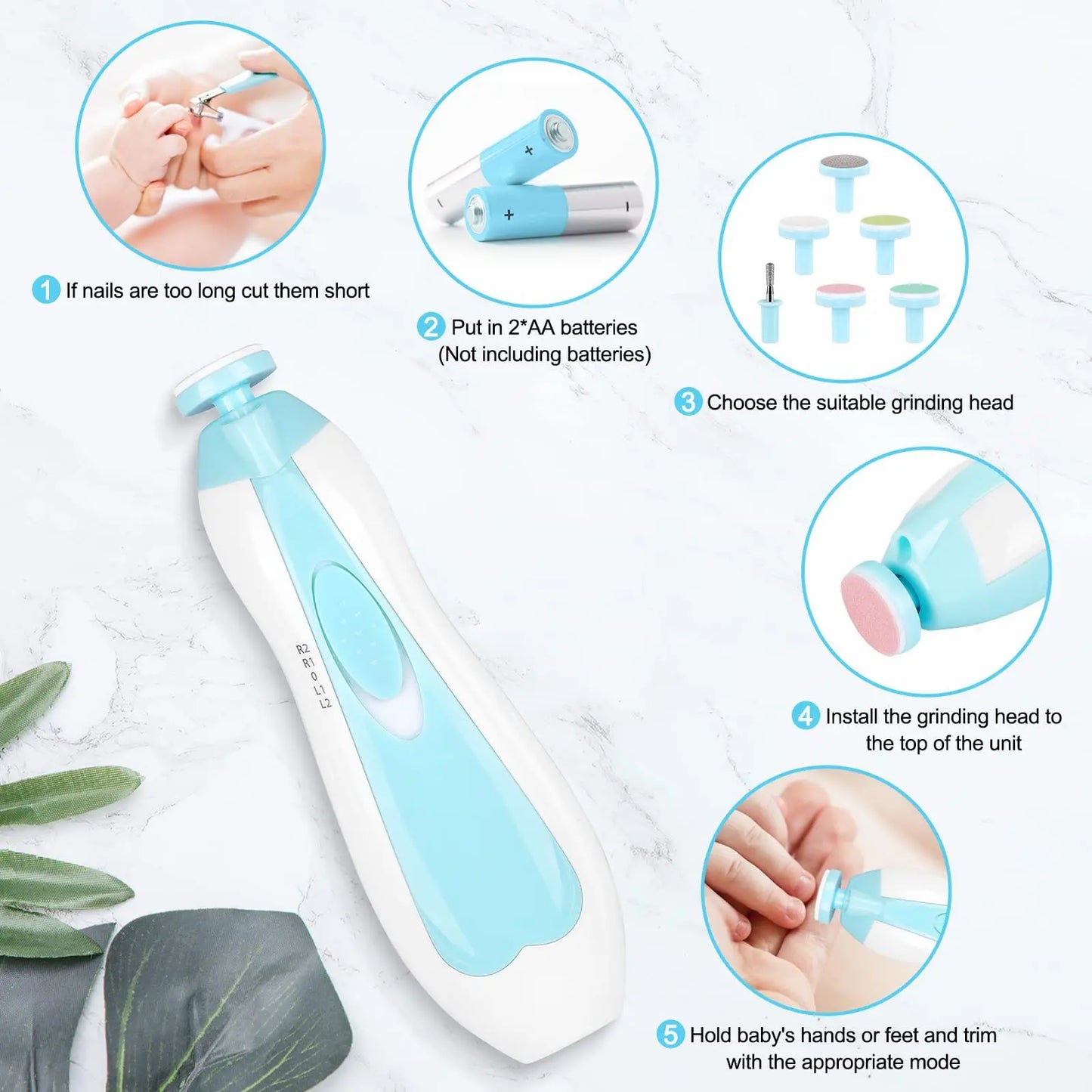 Electric Baby Nail Trimmer – Infant Manicure Tool