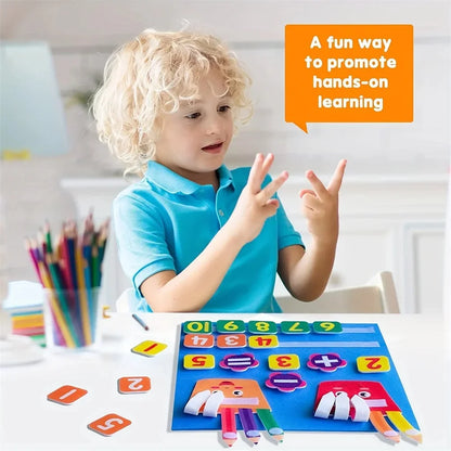Felt Math Learning Board – Kids' Educational Toy