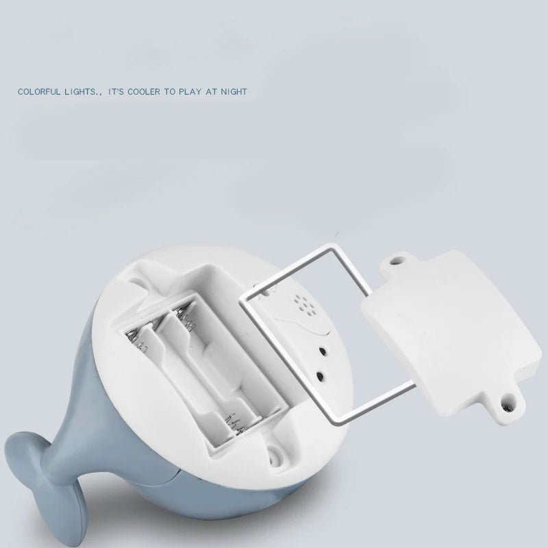 Cartoon Whale Flashing Baby Bath Sprinkler